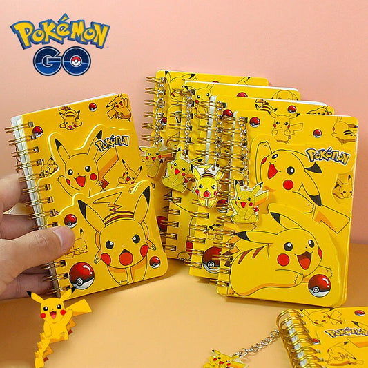 Pikachu Notebook Coil Notebook Cartoon Anime Notebook Student Notepad Hand Account Cute Diary School Supplies Stationery