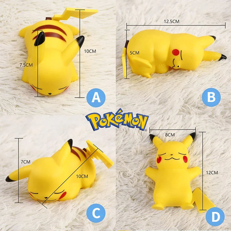 Pokemon Pikachu Night Light TAKARA TOMY Cute Anime Soft Light Bedroom Bedside LED Lights Room Decoration Children Toy Xmas Gift