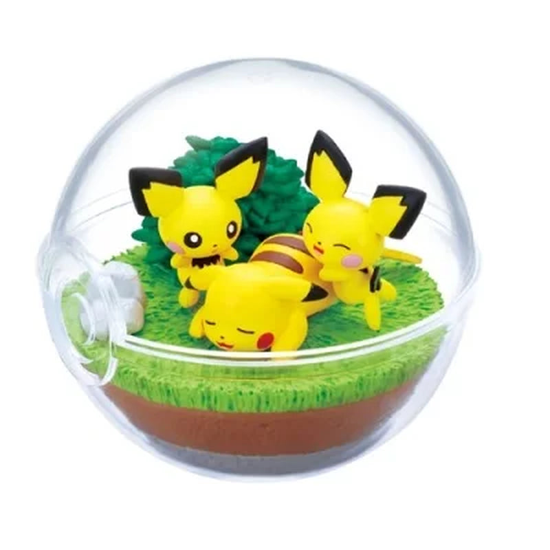 Genuine Pokemon Action Figure Gashapon Model Toys Pikachu Torchic Jigglypuff Meowth Dragonite Piplup Luxray Cute Elf Ball Gifts