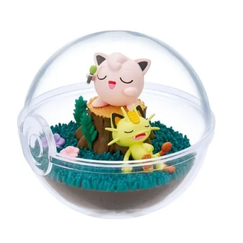 Genuine Pokemon Action Figure Gashapon Model Toys Pikachu Torchic Jigglypuff Meowth Dragonite Piplup Luxray Cute Elf Ball Gifts